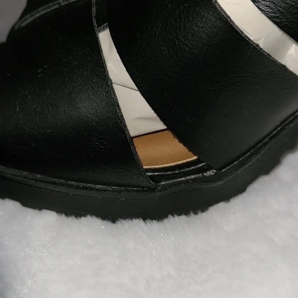 Universal Thread Strapped Block Heel Black Sandals Women's Size 11 NWOT - Picture 14 of 16